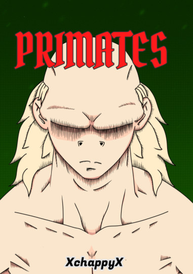 Primates es un manga que parodia a los shonen clásicos de peleas con humor escatológico (eructos) y cavernícolas. 