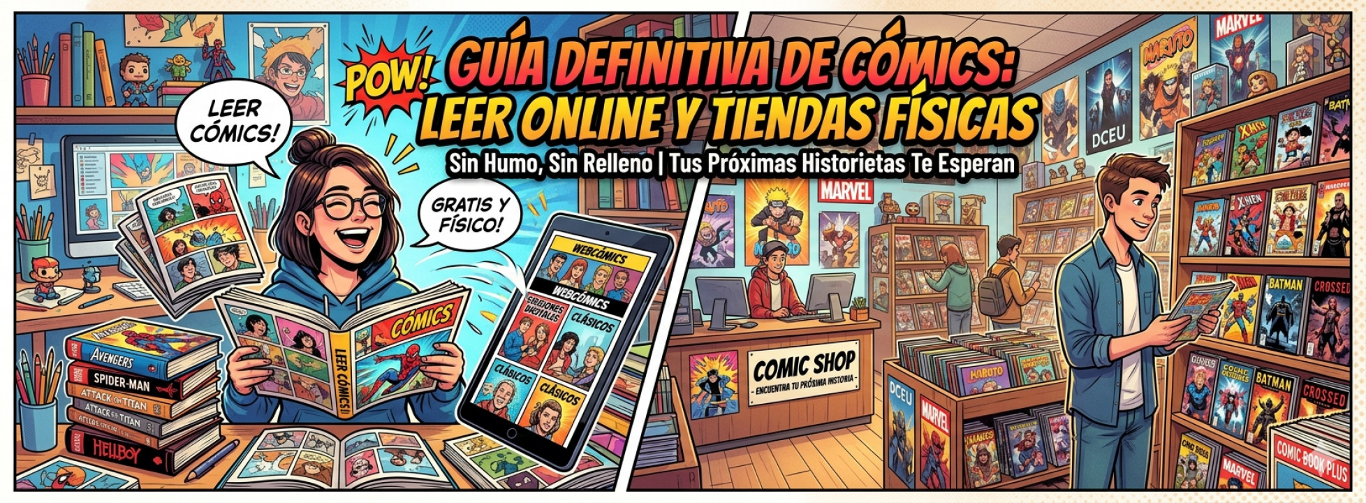 Comic online y comics gratis: dónde leer, comprar y encontrar tu próxima obsesión gráfica