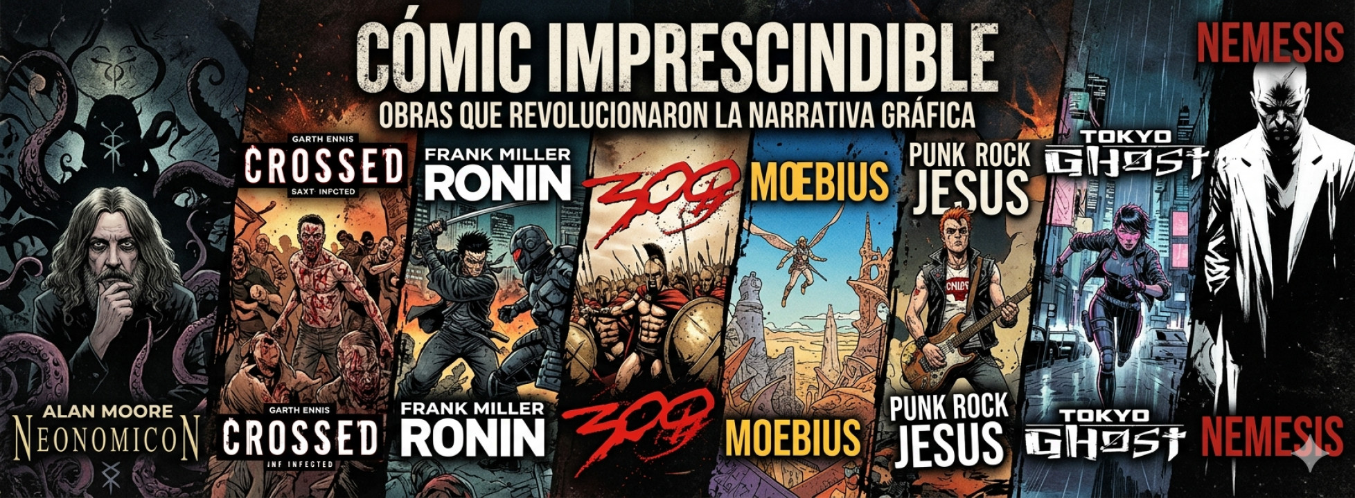 Cómics de culto que redefinieron la industria: de Alan Moore a Tokyo Ghost