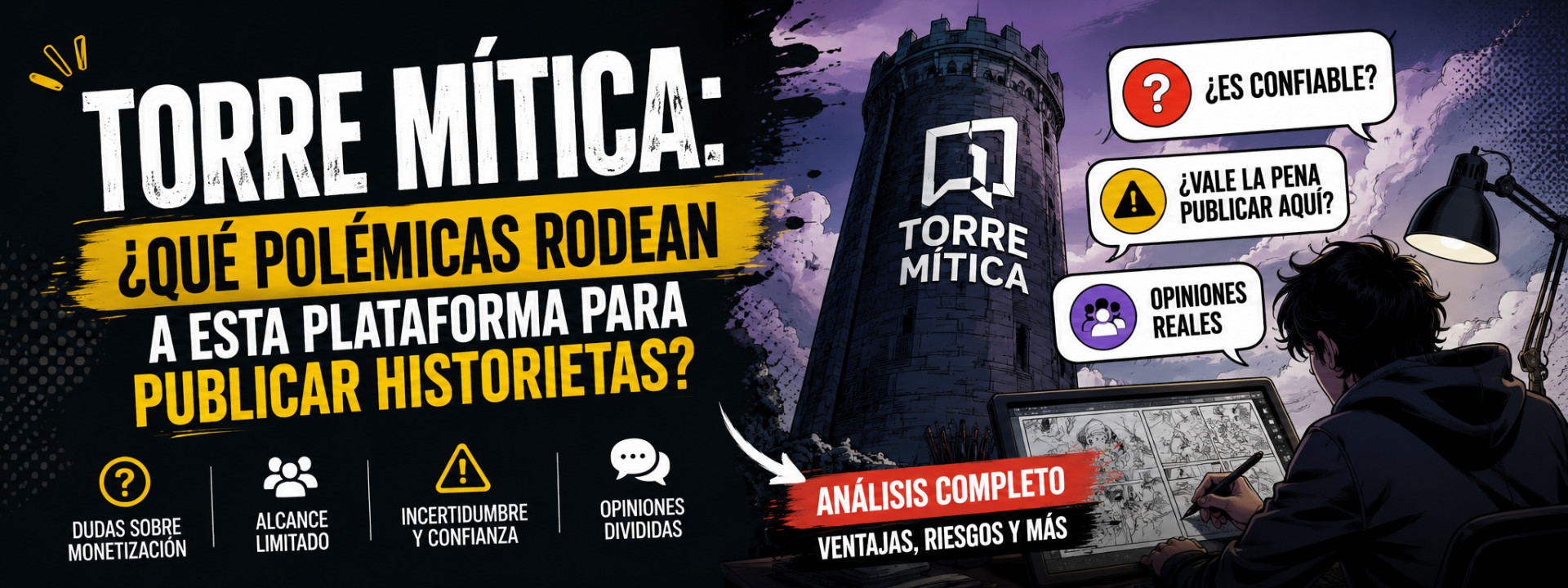Torre Mítica bajo la lupa: controversias, dudas y reputación en la comunidad de historietas